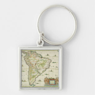 America Pars Meridionalis, page 93 of 'Atlas Minor Key Ring