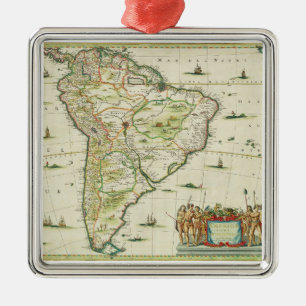 America Pars Meridionalis, page 93 of 'Atlas Minor Metal Ornament