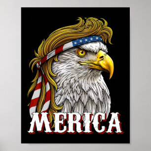America - Patriotic Usa Flag Eagle Of Freedom - 4t Poster