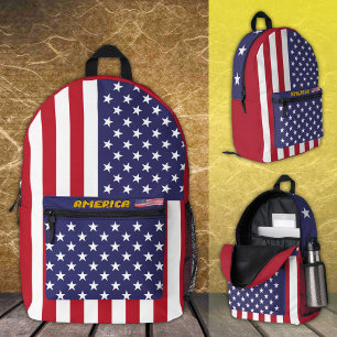 America patriots, backpack, American Flag / USA Printed Backpack