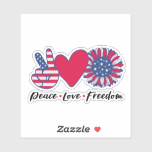 America. Peace. Love. Freedom. 