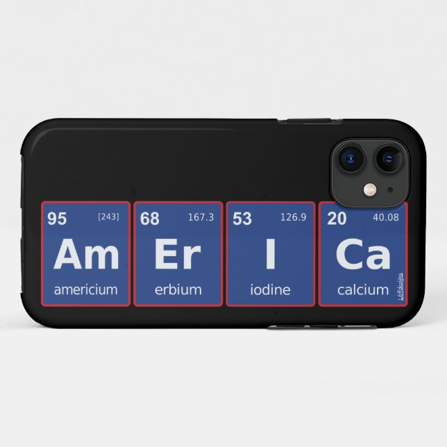 AMERICA periodic table                             Case-Mate iPhone Case (Back (Horizontal))