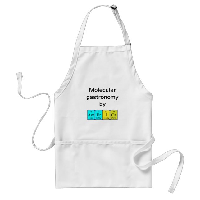 America periodic table name apron (Front)