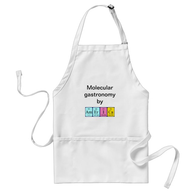 America periodic table name apron (Front)