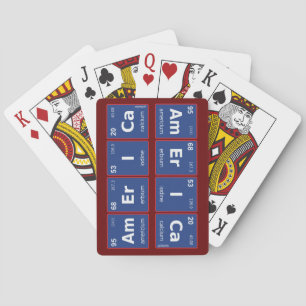 AMERICA periodic table                             Playing Cards