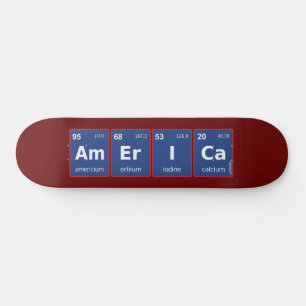 AMERICA periodic table                             Skateboard