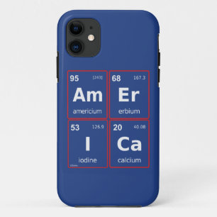 AMERICA periodic table square iPhone 11 Case