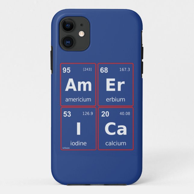 AMERICA periodic table square                      Case-Mate iPhone Case (Back)