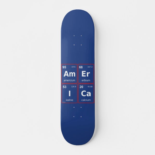 AMERICA periodic table square                      Skateboard (Front)