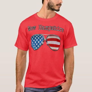 AMERICA PILOT GLASSES NEW HAMPSHIRE T-Shirt