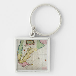 America, plate 17 from 'Le Nouveau et Grand Illumi Key Ring