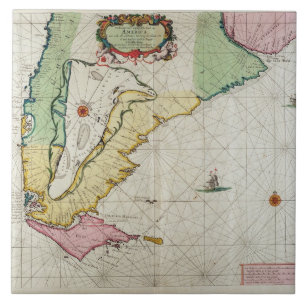 America, plate 17 from 'Le Nouveau et Grand Illumi Tile