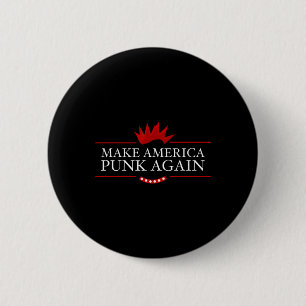 America Punk Again Anti Trump Rock Gift Idea 6 Cm Round Badge