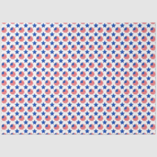 America Red White and Blue Series Design 11 Tissue Paper
