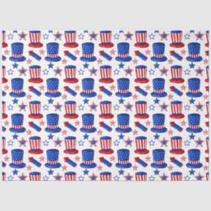 America Red White and Blue Series Design 27 Tissue Paper