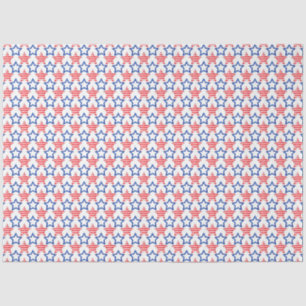 America Red White and Blue Series Design 7 Tissue Paper