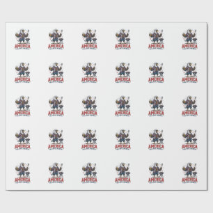 America Red White And Brew Eagle BBQ Shirt (7)_1 Wrapping Paper