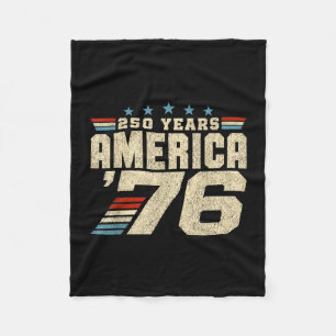 America retro 250 years 250th anniversary usa 1776 fleece blanket