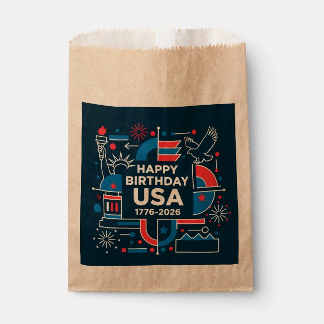 America’s 250th anniversary favour bag (Front)