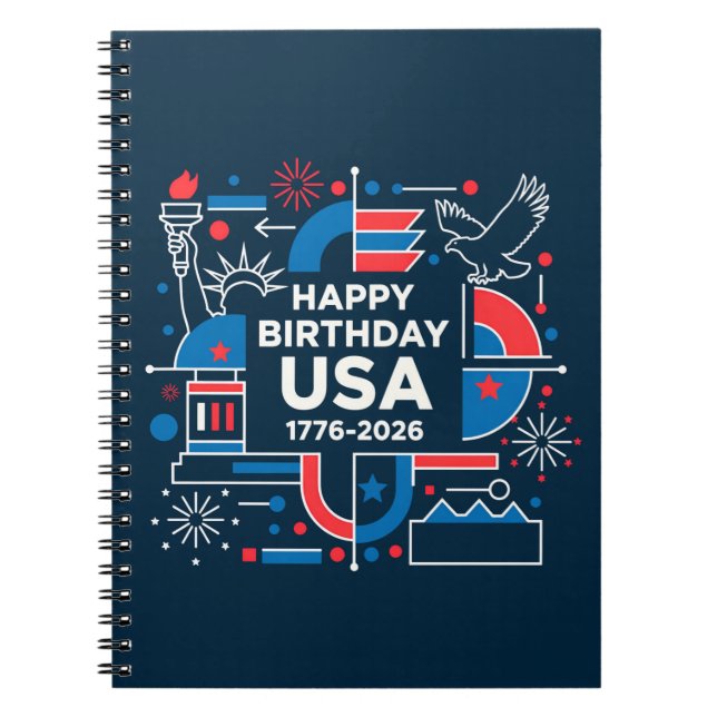 America’s 250th anniversary notebook (Front)