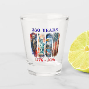 America’s 250th Anniversary Patriotic Shot Glass