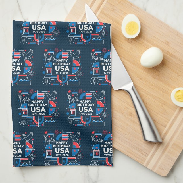 America’s 250th anniversary tea towel (Quarter Fold)
