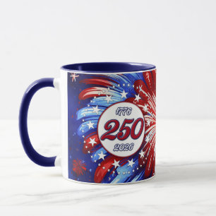 America’s 250th Birthday 1776-2026 Graphic Firew Mug
