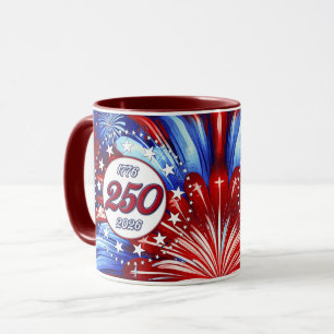 America’s 250th Birthday 1776-2026 Graphic Firew Mug