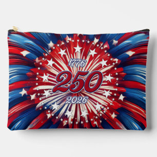 America’s 250th Birthday 1776-2026 RWB Fireworks Accessory Pouch
