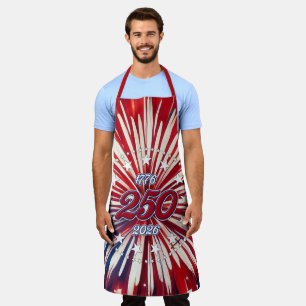 America’s 250th Birthday 1776-2026 RWB Fireworks Apron