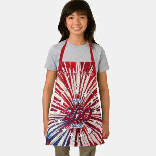 America’s 250th Birthday 1776-2026 RWB Fireworks Apron