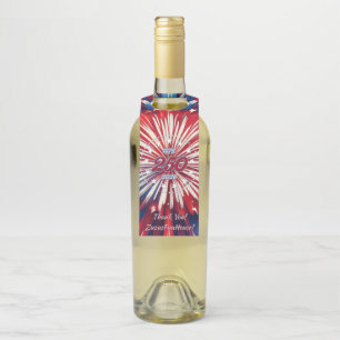 America’s 250th Birthday 1776-2026 RWB Fireworks Bottle Tag