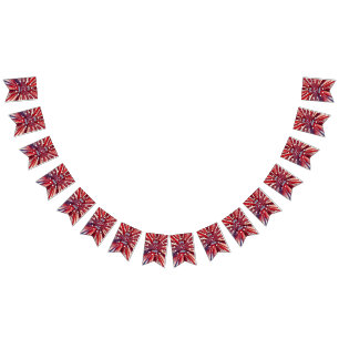America’s 250th Birthday 1776-2026 RWB Fireworks Bunting