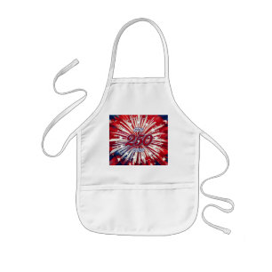 America’s 250th Birthday 1776-2026 RWB Fireworks Kids Apron