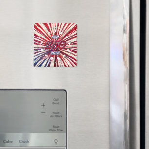 America’s 250th Birthday 1776-2026 RWB Fireworks Magnet