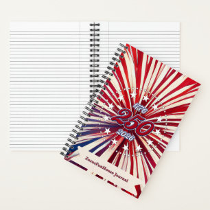 America’s 250th Birthday 1776-2026 RWB Fireworks Notebook