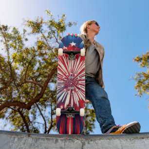 America’s 250th Birthday 1776-2026 RWB Fireworks Skateboard