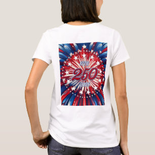 America’s 250th Birthday 1776-2026 RWB Fireworks T T-Shirt