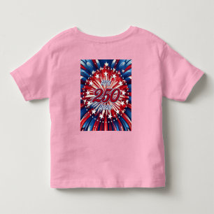America’s 250th Birthday 1776-2026 RWB Fireworks Toddler T-Shirt