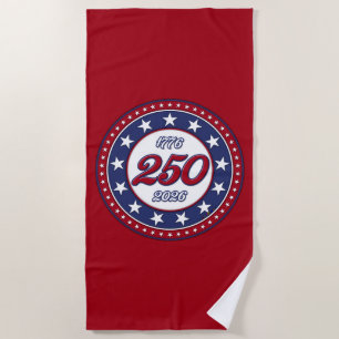 America’s 250th Birthday Beach Towel