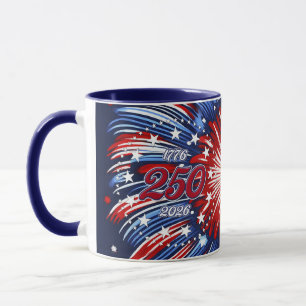 America’s 250th Birthday Graphic Fireworks Pop Mug