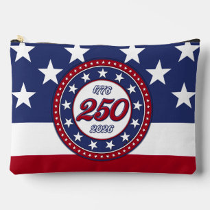 America’s 250th Birthday With USA Flag Accessory Pouch