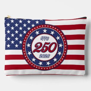 America’s 250th Birthday With USA Flag Accessory Pouch