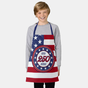 America’s 250th Birthday With USA Flag Apron