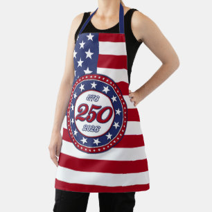 America’s 250th Birthday With USA Flag Apron