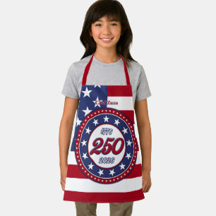 America’s 250th Birthday With USA Flag Apron
