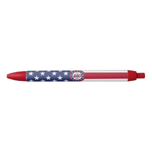 America’s 250th Birthday With USA Flag Black Ink Pen