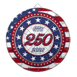 America’s 250th Birthday With USA Flag Dartboard