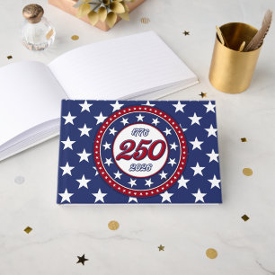 America’s 250th Birthday With USA Flag Guest Book