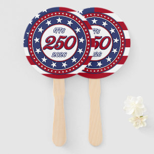 America’s 250th Birthday With USA Flag Hand Fan